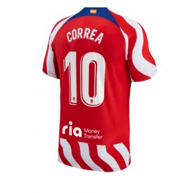 Herren Fußballbekleidung Atletico Madrid Angel Correa #10 Heimtrikot 2022-23 Kurzarm